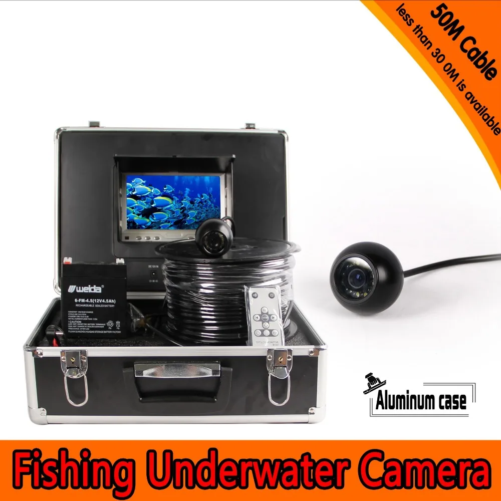 

(1 Set)50M Cable Underwater Fishing Camera System HD 7 inch color panel Night version Waterproof Fish Finder Machine