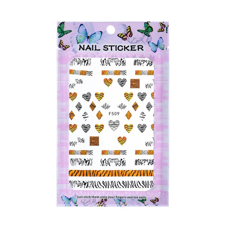 Nail Sticker Leopard Tiger Pattern European and American Style Adhesive DIY | Красота и здоровье
