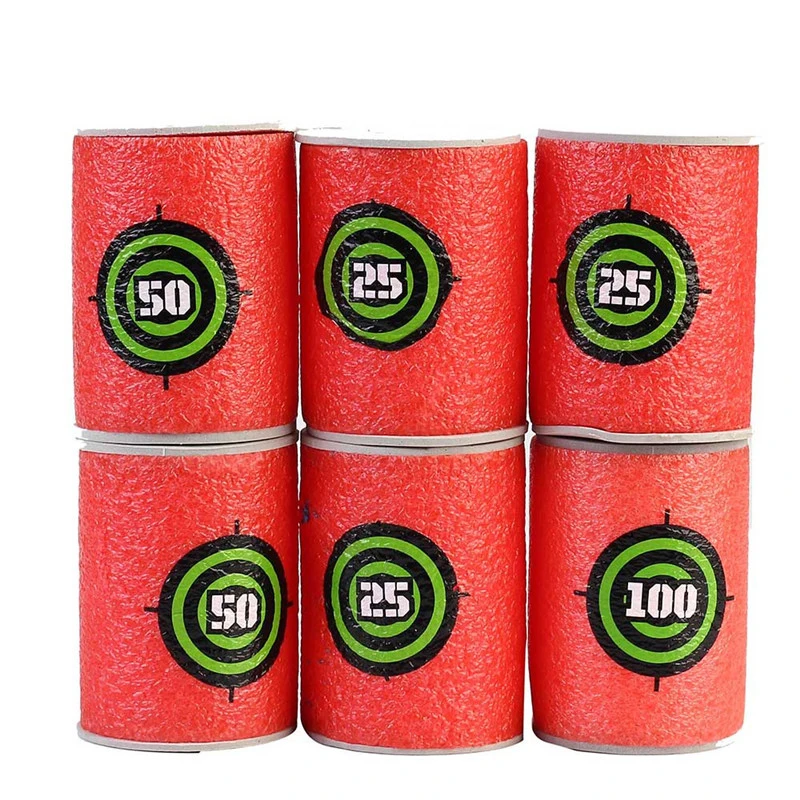 7,2 см перезаполняемая игрушка пуля 100 шт. для Nerf пули полые отверстия головы дети полые пены мягкая мишень подарок на день рождения ребенок для N-strike