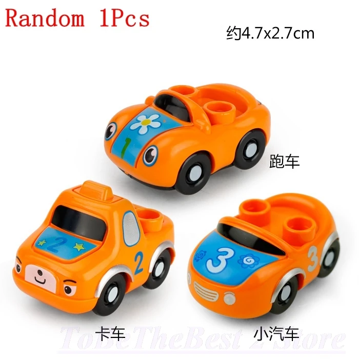 DPJ293-3 Лидер продаж Duplo мультфильм город автомобиль спасательная машина скорой помощи гоночный автомобиль модель строительные блоки Duploed конструктор развивающий игрушки для детей города - Цвет: DPJ293-3