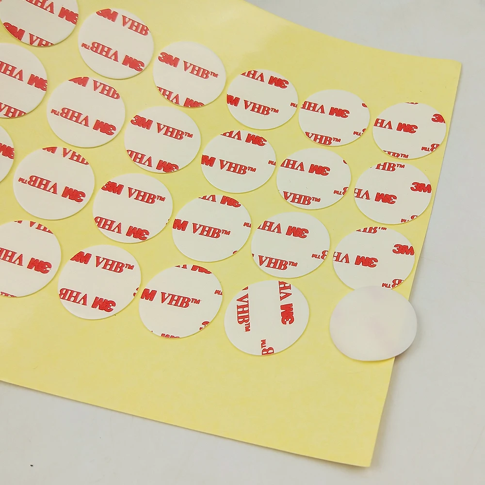 Фото 3M Die cutting Double Sided acrylic Foam adhesive tape of 3M VHB 4930 white color/10MM Circle/we can offer other size №4