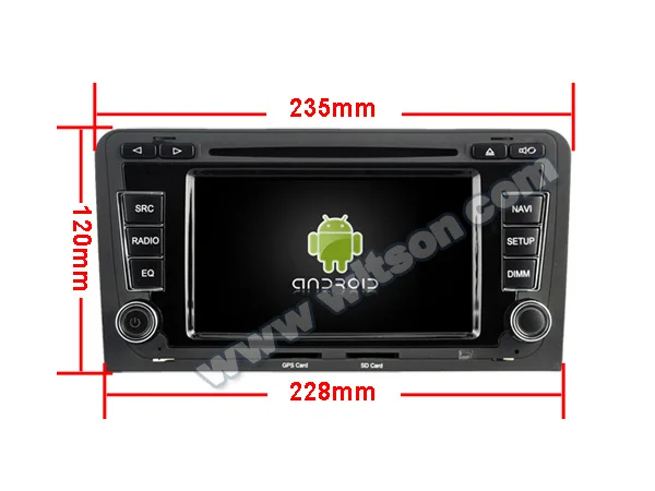 Автомобильный dvd плеер WITSON Android 10 для AUDI A3 автомобильный DVD GPS радио 2 Гб ОЗУ 16 ПЗУ