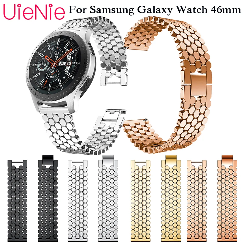 Ремешок из нержавеющей стали для Samsung Gear S3 Classic Frontier браслет Galaxy Watch 46 мм звеньевой