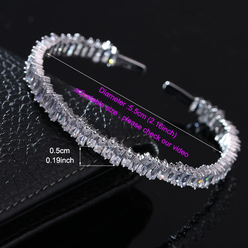 2017 модные регулируемые браслеты на запястье с высококачественным фианитом и в