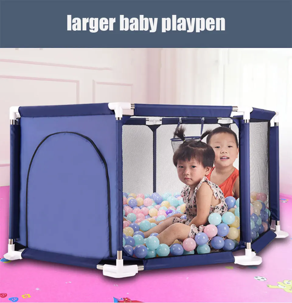 IMBABY манеж для детей, восьмиугольный манеж, большая площадь, детская палатка, бассейн, шарики, детский манеж, мяч, бассейн для детей, забор, детская палатка