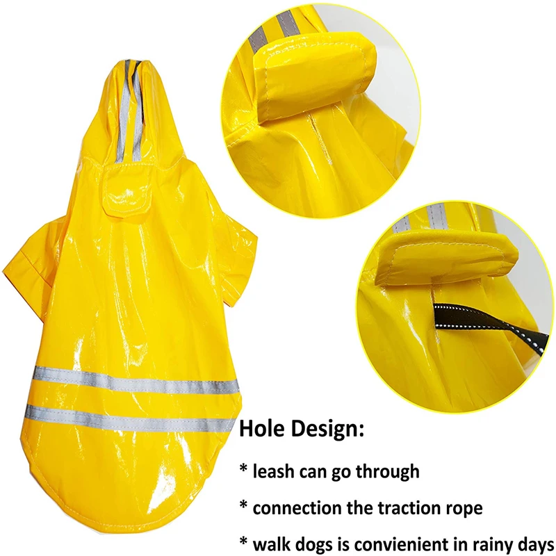 Водонепроницаемая Светоотражающая жилетка для собаки одежда дождевик маленьких