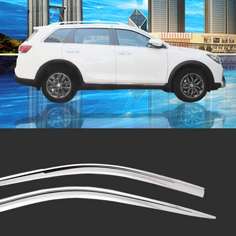 

1 комплект, новый хромированный козырек от солнца и дождя для Kia KX7 2017