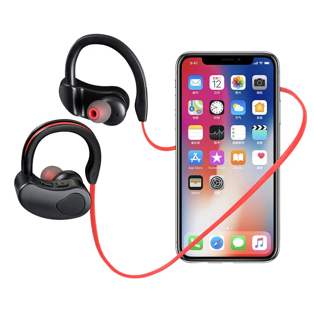 K100 Беспроводные Bluetooth 4 2 наушники в ухо бас кабель гарнитура для Huawei Samsung
