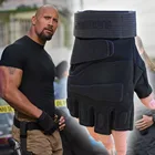 Перчатки мужские, спортивные, Нескользящие, с открытыми пальцами, для пеших прогулок, велоспорта, тренировок