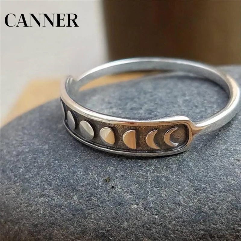 Кольцо Canner Moon Phase Cycle модное серебряное кольцо из нержавеющей стали