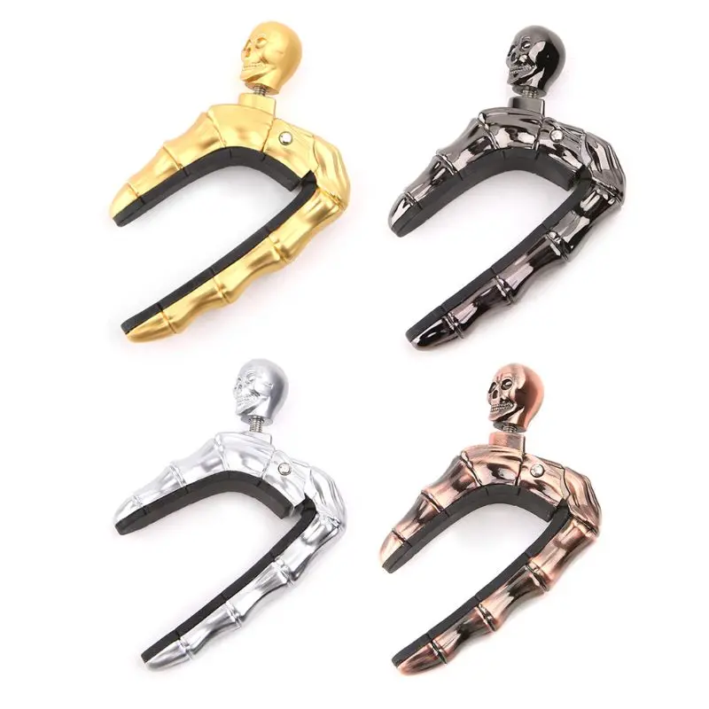 Гитара с черепом Capo ручка дизайн Универсальный 4 5 6 12 струна Ghost Finger Capo|Детали и