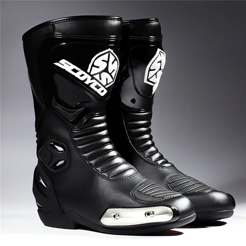 Heavy Build Scoyco MTB004 Motorcycle Racing Boots Scooter Motocross Motorbike Metal SPEED MX Road Shoes | Автомобили и мотоциклы