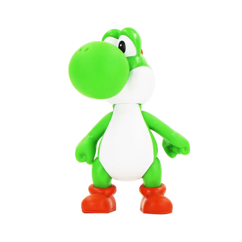 10 шт./партия, 13 см, Super Mario Bros Odyssey Cappy Mario Луиджи Йоши, Bowser, Wario toadettte Toad Waluigi, ПВХ, модель игрушки, 28 стилей - Цвет: 10pcs F