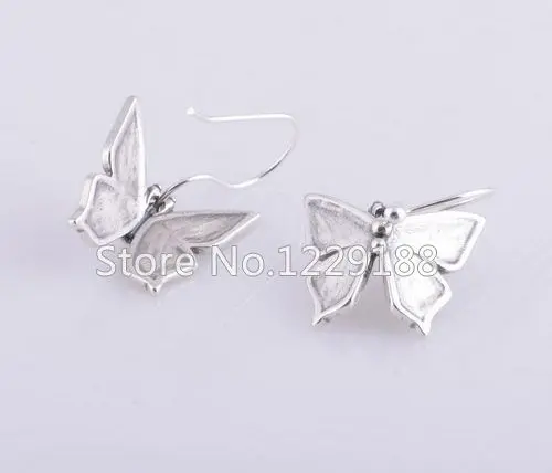 Excellent 925 Sterling Silver Animal Butterfly Earrings Vivid Design Statement Gifts For Women Onlinesale | Украшения и