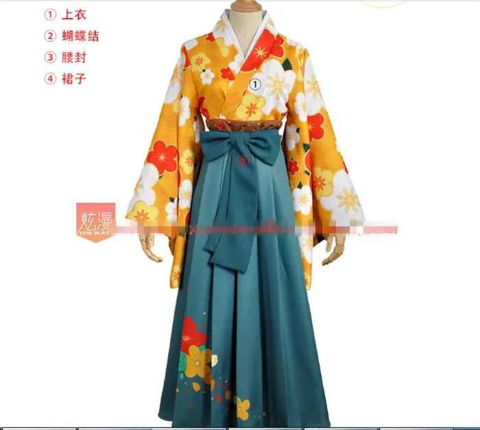 Кимоно «love live koizumi Hanayo Taisho», карнавальный костюм для Хэллоуина, Платье Аниме