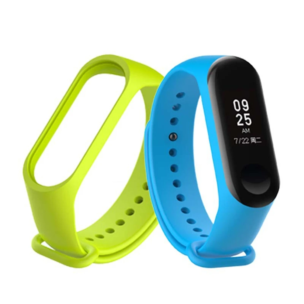 100 шт/партия для Xiaomi Band 3 4 спортивные часы силиконовый браслет дропшиппинг четыре