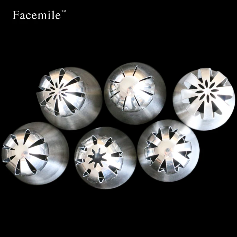 6 шт./компл. сферические наконечники шариков русская глазурь украшение для торта