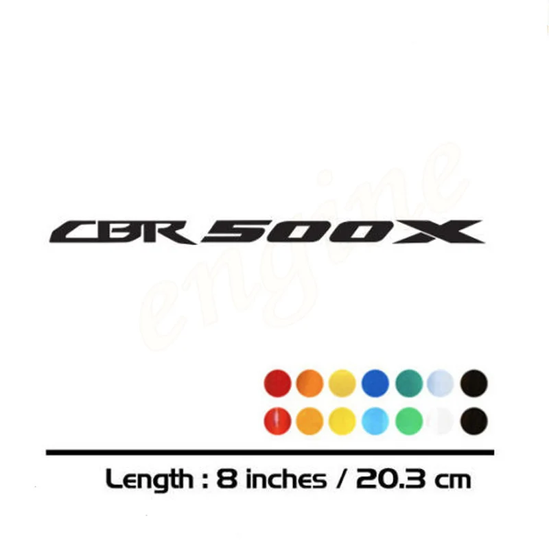 

2 X New Sales motorcycle bike Fuel tank Wheels Fairing notebook Luggage helmet MOTO Sticker decals For HONDA CBR500X
