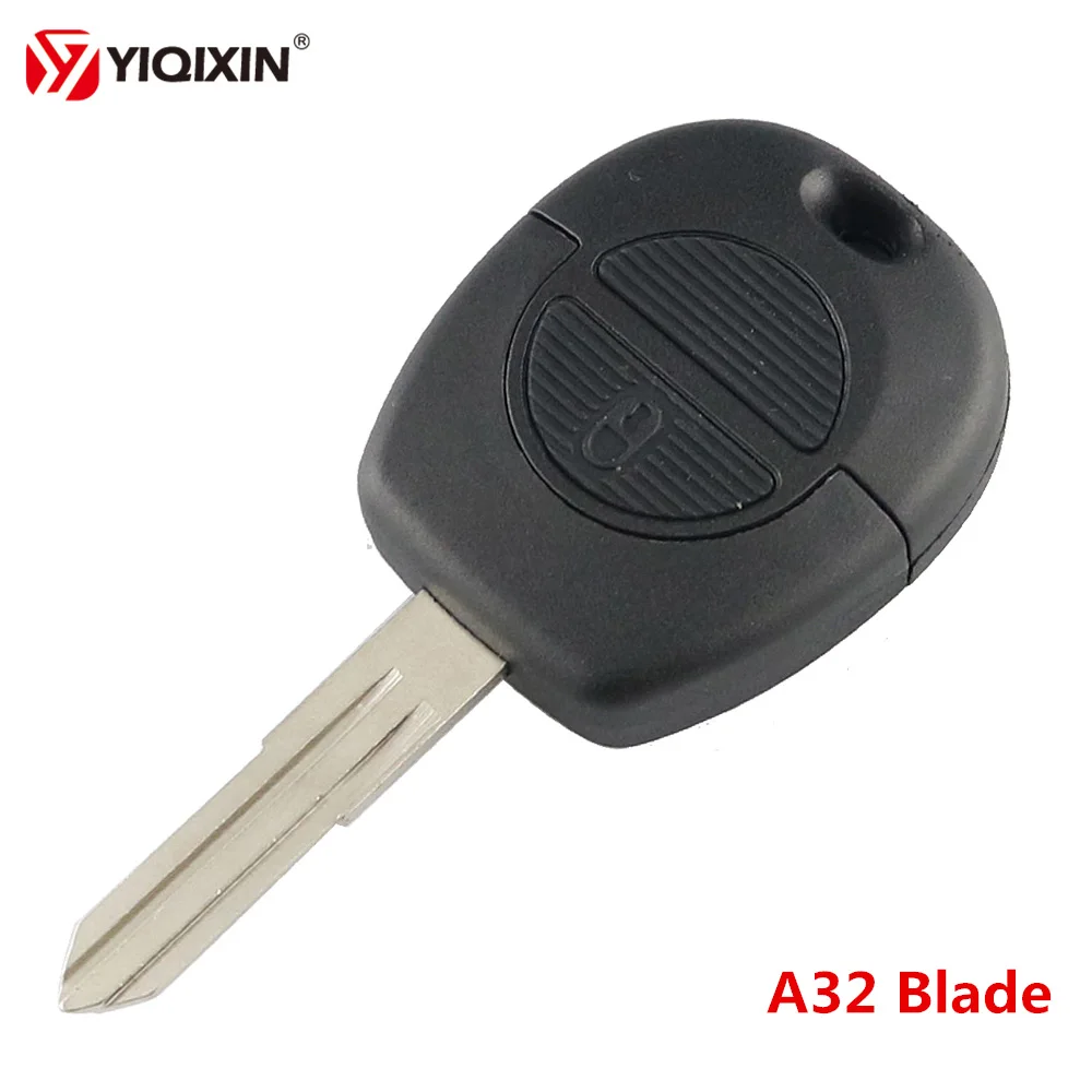 

YIQIXIN, новый стиль, 2 кнопки, дистанционный чехол, чехол для ключей для Nissan Primera Micra Terrano Almera X Trail с A33 NSN14, Uncut Blade