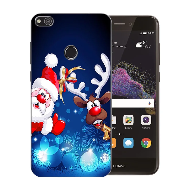 Soft TPU Phone Case for Huawei P8 Lite 2017 / Honor 8 P9 Nova GR3 Marb Pattern Cover Capa |