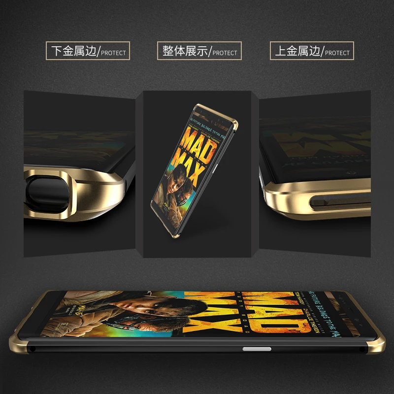 Для samsung galaxy note 8 роскошный противоударный чехол Алюминиевый металлический ПК