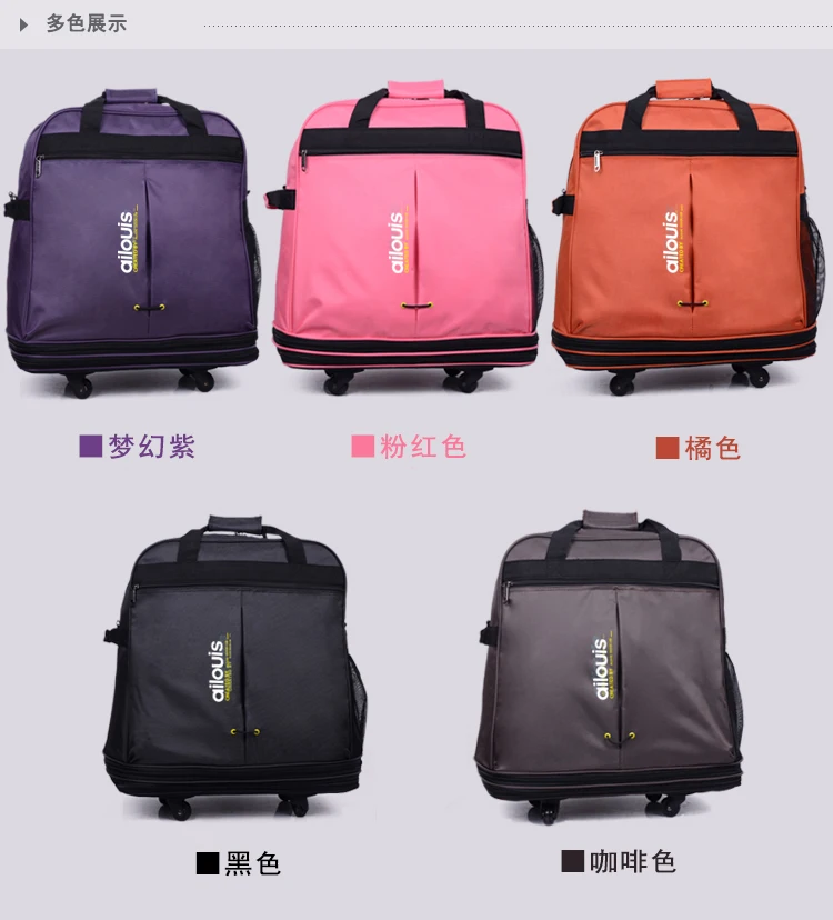 CARRYLOVE Ретро 28/30 дюймов Спиннер водонепроницаемый портативный Дорожный чемодан нейлоновая ткань ткани, сумка-переноска, складная сумка