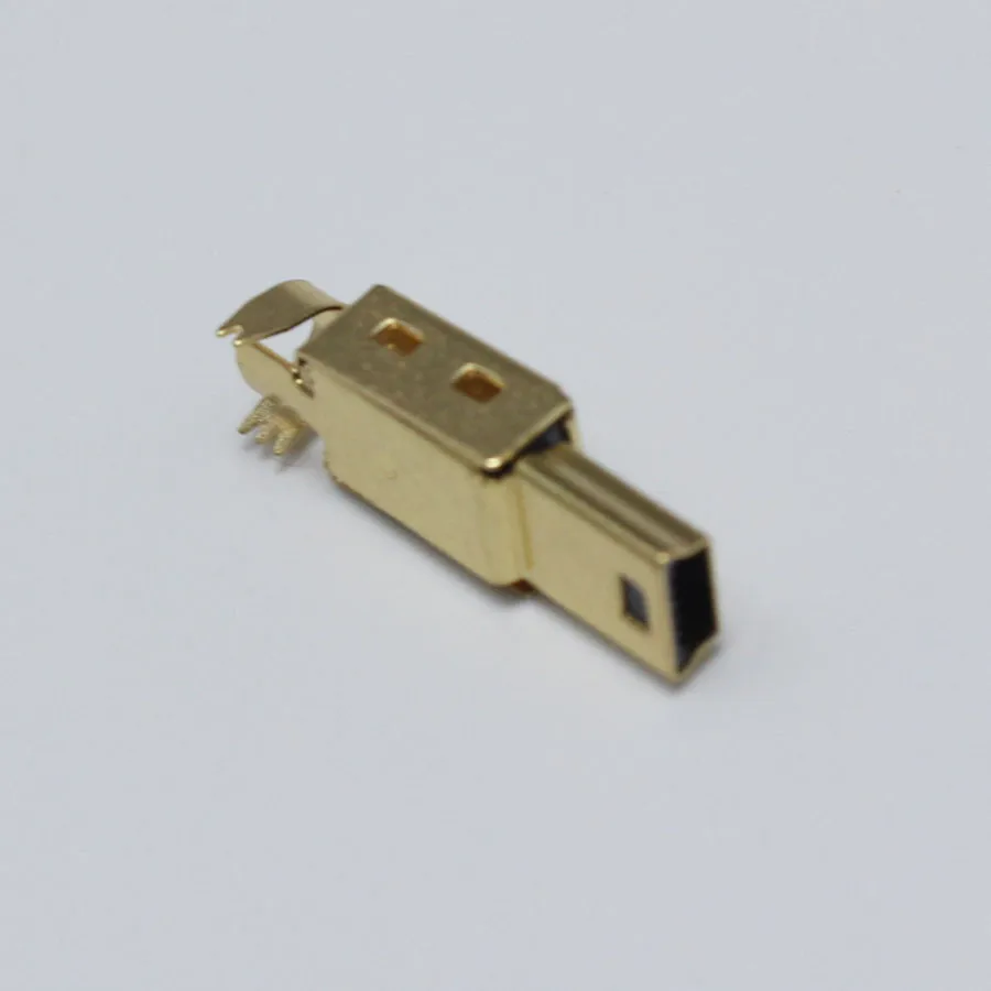 2 комплекта мини USB 5PIN сварочный Тип штекер Позолоченные разъемы 4P хвостовой