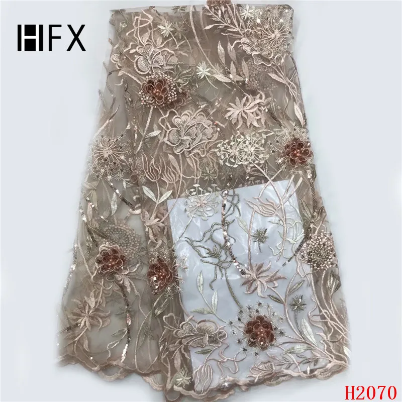 HFX нигерийская лента с кружевной вышивкой 2019 африканская 3d Цветы