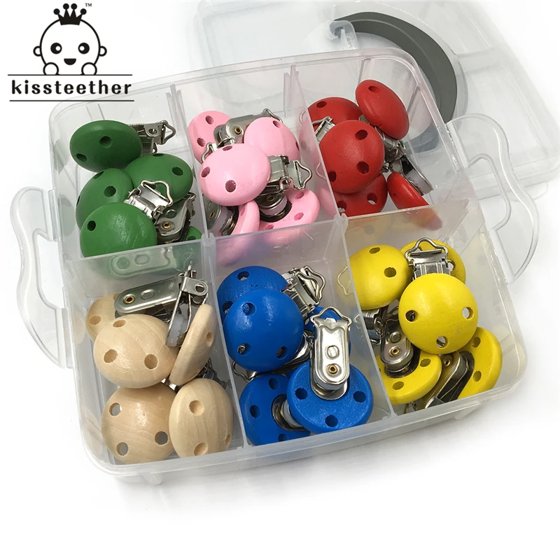 Деревянный Прорезыватель для зубов в 2 коробках растушевки дерева виде сердечек