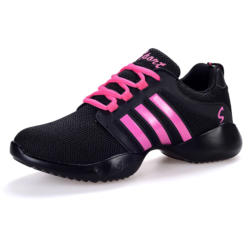 Dance Jazz shoes for Girls sports soft outsole breathable women Aerobics modern dance Shoes Sneakers dancer big size 41 | Спорт и