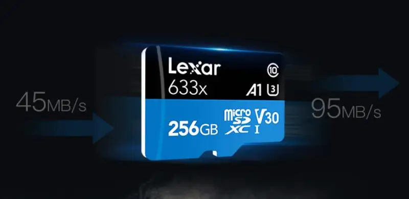 Lexar 633x Micro SD карта 512 16 ГБ 32 ГБ 64 Гб 128 ГБ SDHC SDXC высокая скорость до Макс 95 м/с Flash Micro SD для GOPRO Drone