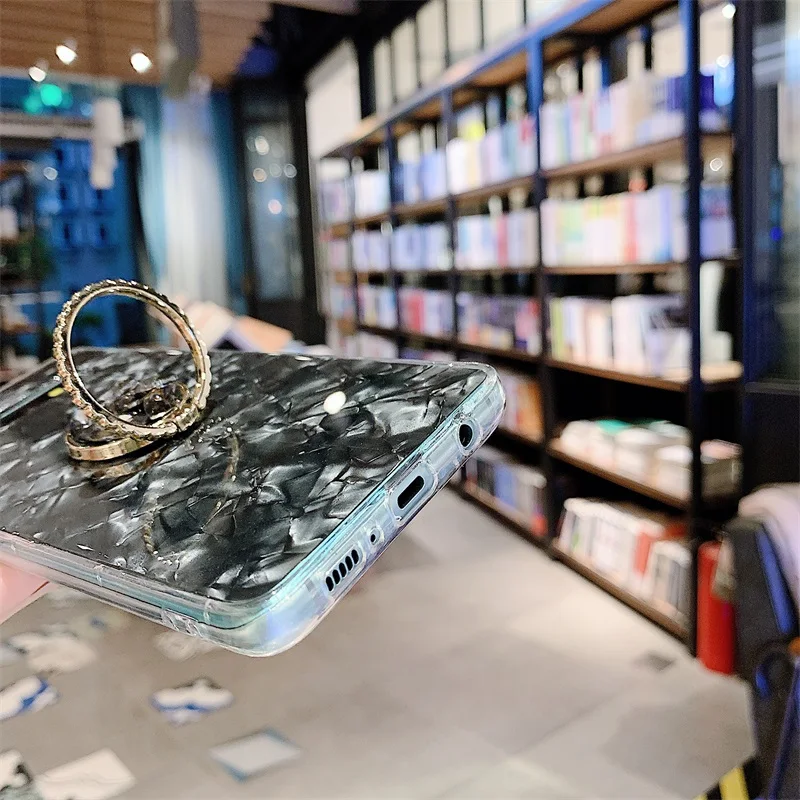 Чехол для Samsung Note10 Pro S10 Plus S10e Note9 чехол с блестящими стразами подставка мраморный