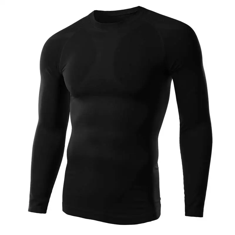 Мужская футболка Runner Biker модная быстросохнущая с длинным рукавом для фитнеса