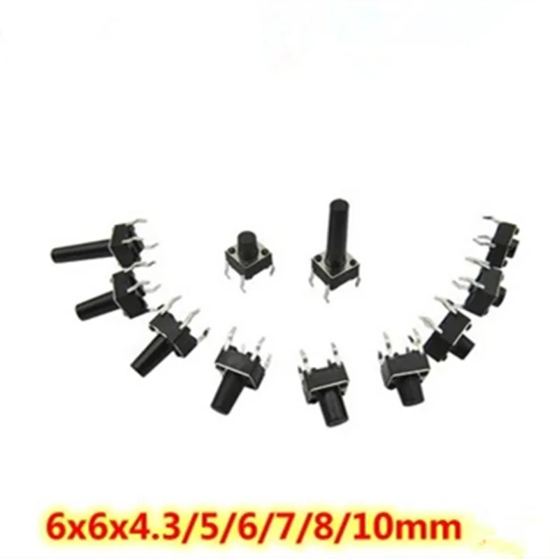 Мини кнопочный переключатель 6x6x5мм 6X6X5mm 6x6x6x6x6x6x7 6x8 6x9 6x6x10 50 шт.|switch micro switch|switch