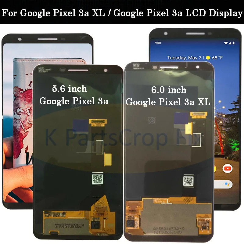 Amoled экран для Google Pixel 3a ЖК дисплей кодирующий преобразователь сенсорного экрана в