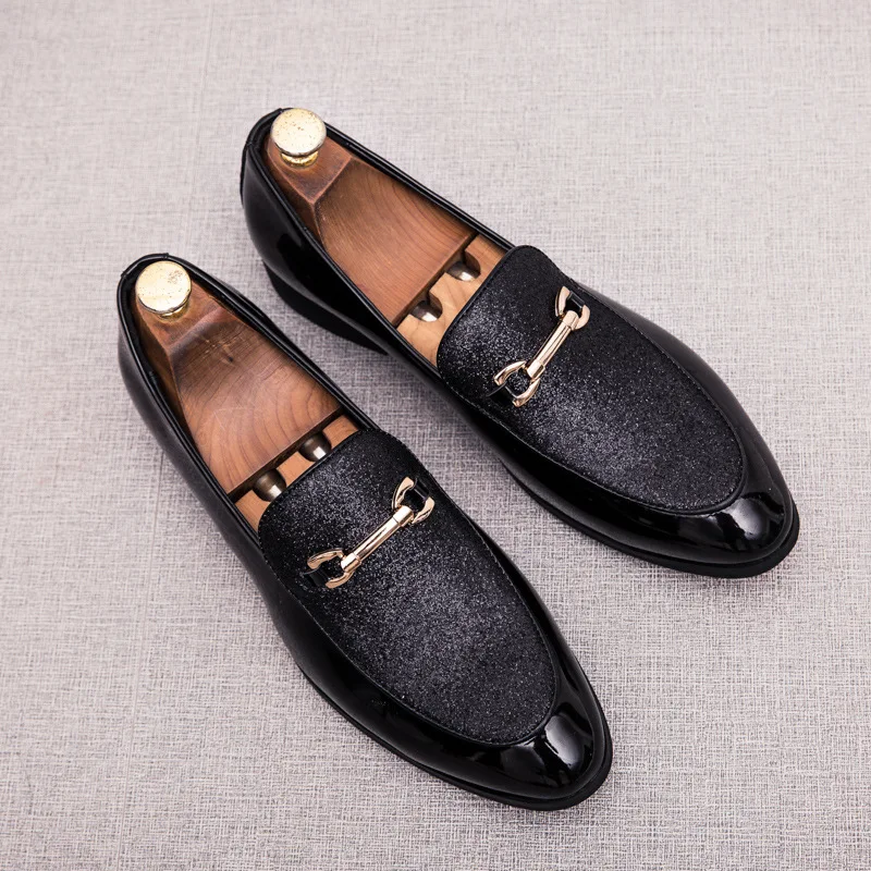 2020 New Men Dress Shoes Male Patent Leather Formal Luxury Fashion Groom Wedding Italian Style | Обувь
