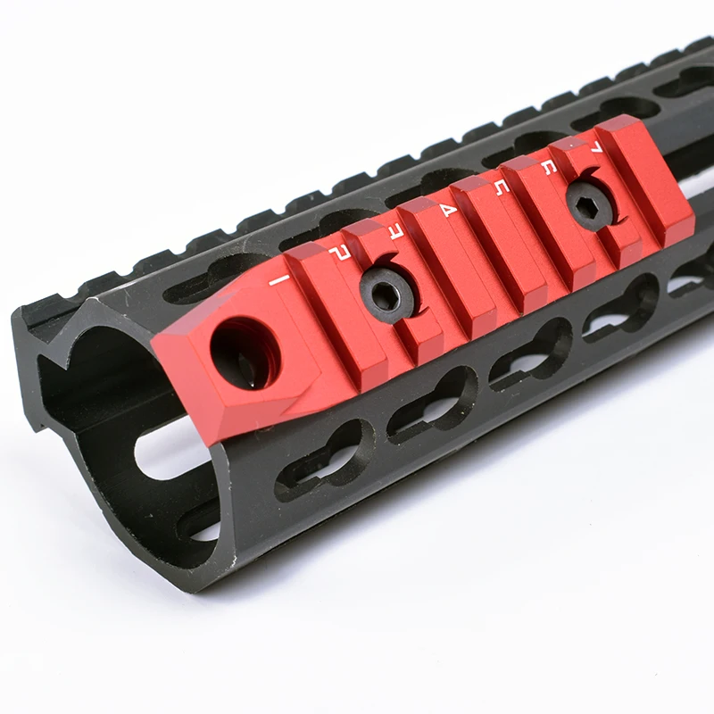 Тактический 7 слотов двойной интерфейс M-lok& Keymod Пикатинни секция с слингом поворотное гнездо для M-LOK AR15 винтовка Handguard