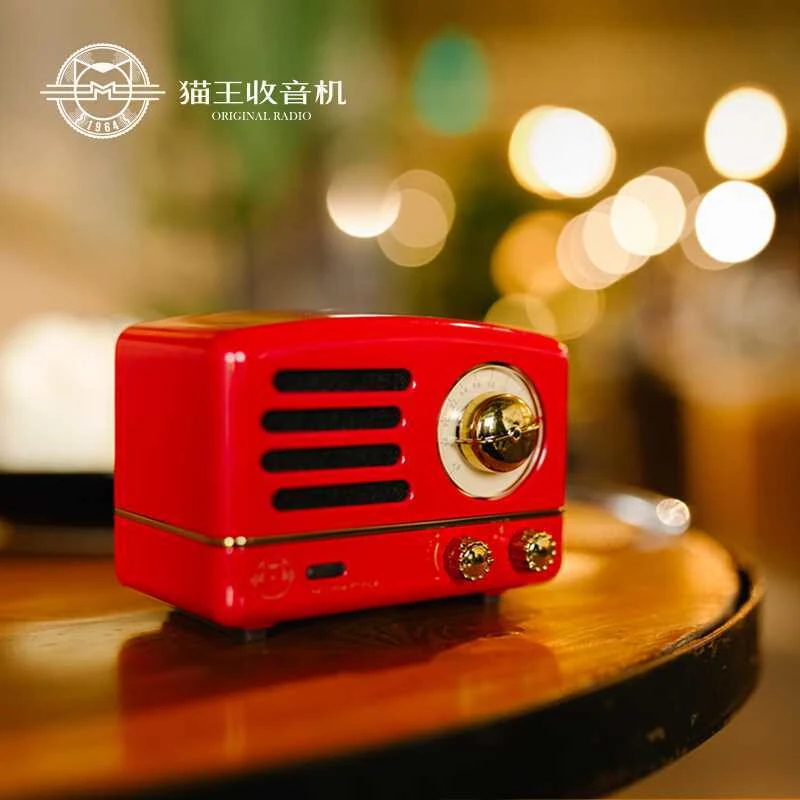 Новый Maoking Маленький принц OTR динамик FM радио хиппи красный Мини Bluetooth