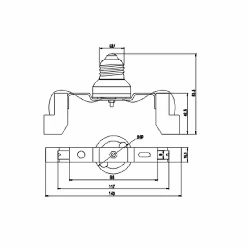 E27 к R7S 78 мм адаптер держатель лампы питания основание конвертера Разъем