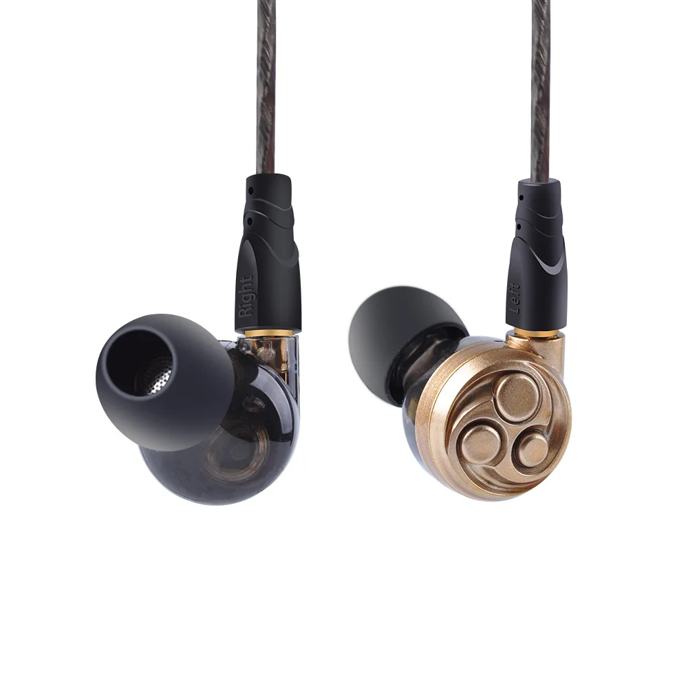 KINBOOFI F60 3DD динамические наушники вкладыши для музыки Hi Fi Monito металлические бега