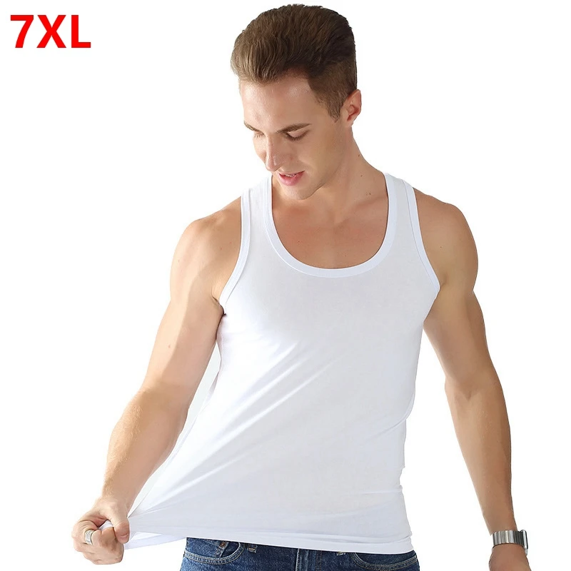 

Майка мужская хлопковая, 7XL, лето размера плюс