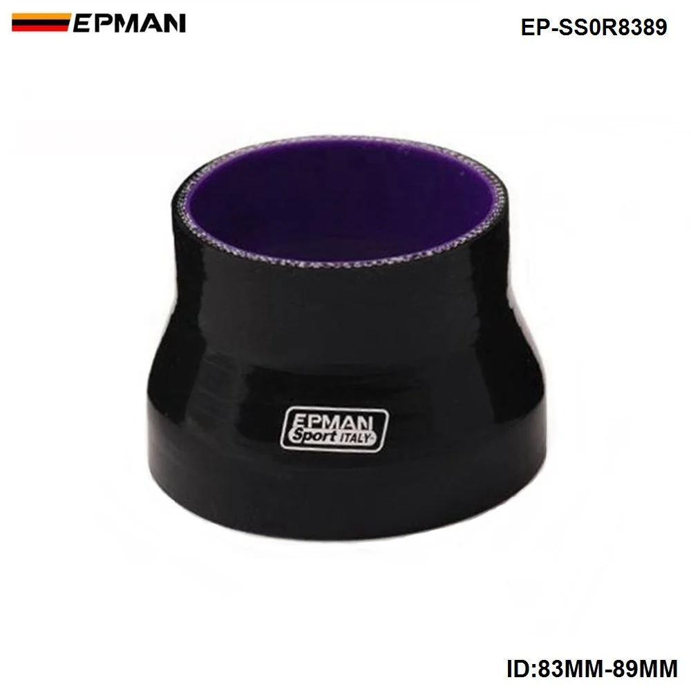 Black 83mm-89mm TURBO INTAKE SILICONE Straight Reducer Hose Pipe Coupler 4-ply Universal EP-SS0R8389 |