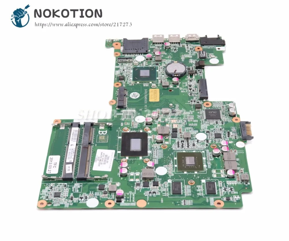 Материнская плата NOKOTION для ноутбука HP Seekbook 15 15-B GT630M SR0XF I3-3227U CPU 725069-501 725069-001 DA0U36MB6D0 |