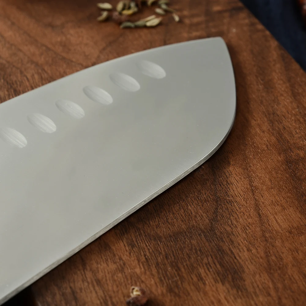 ZINZUO 5CR15 кухонные ножи из нержавеющей стали 7 5 дюймов нож сантоку с цветной