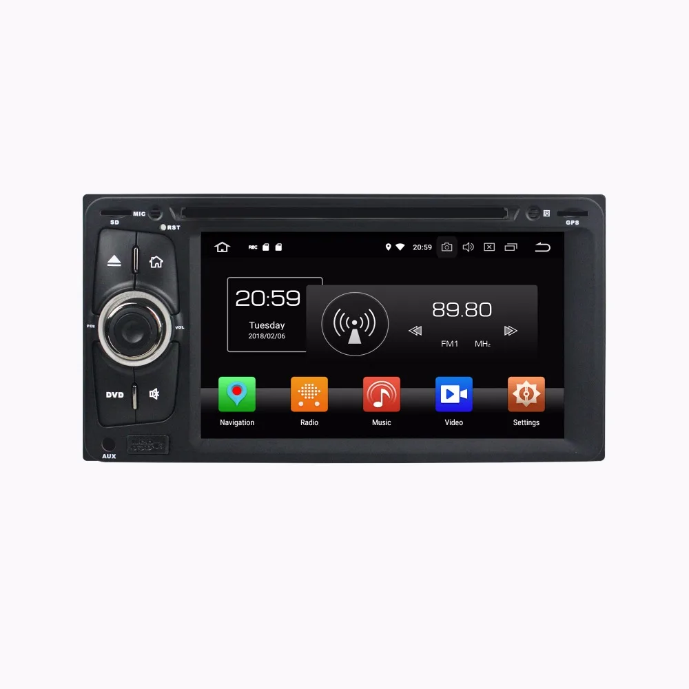 KLYDE 6 2 &quot2 Din 8 ядер 32 ГБ Android 0 Автомобильный мультимедийный плеер для Toyota RAV4 Corolla Vios
