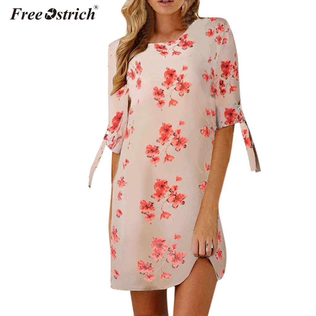 Женское классическое платье трапеция Free Ostrich свободное офисное с коротким