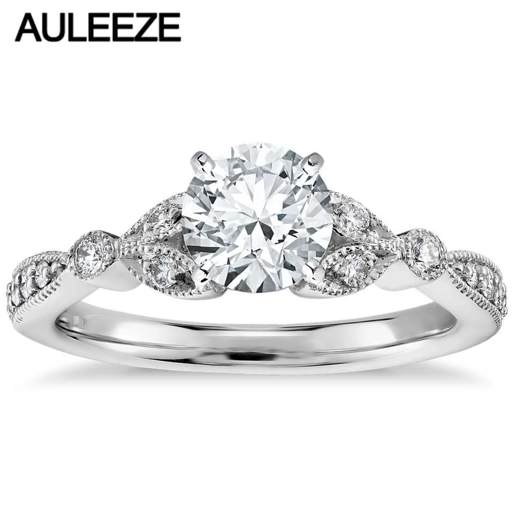 Кольцо обручальное с фианитом 0.5CT белое золото 14 к|ring for|rings for womenrings women gold |