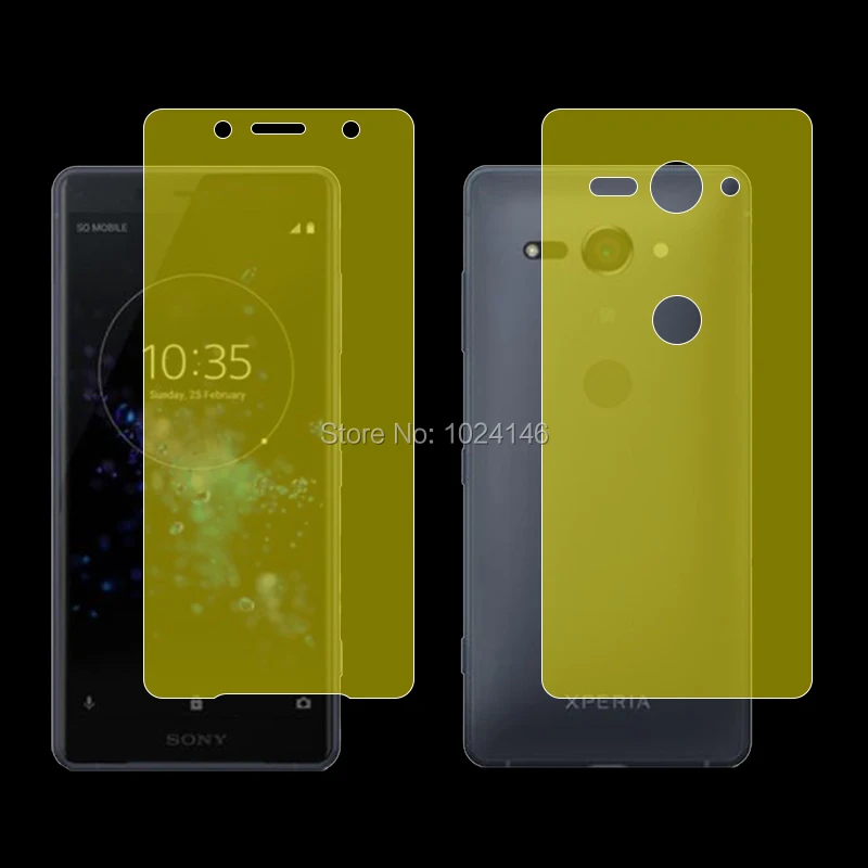 Полное покрытие экрана мягкой пленкой TPU (не стекло) для Sony Xperia XZ2 Compact H8314 H8324 5.0".