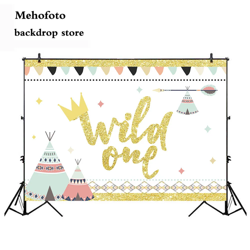 Фоны для фотосъемки Mehofoto Wild One фон с палаткой новорожденных вечеринки в честь Дня