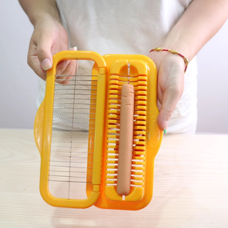 Большой размер горячий спиральный резак для хот-догов кухонный инструмент